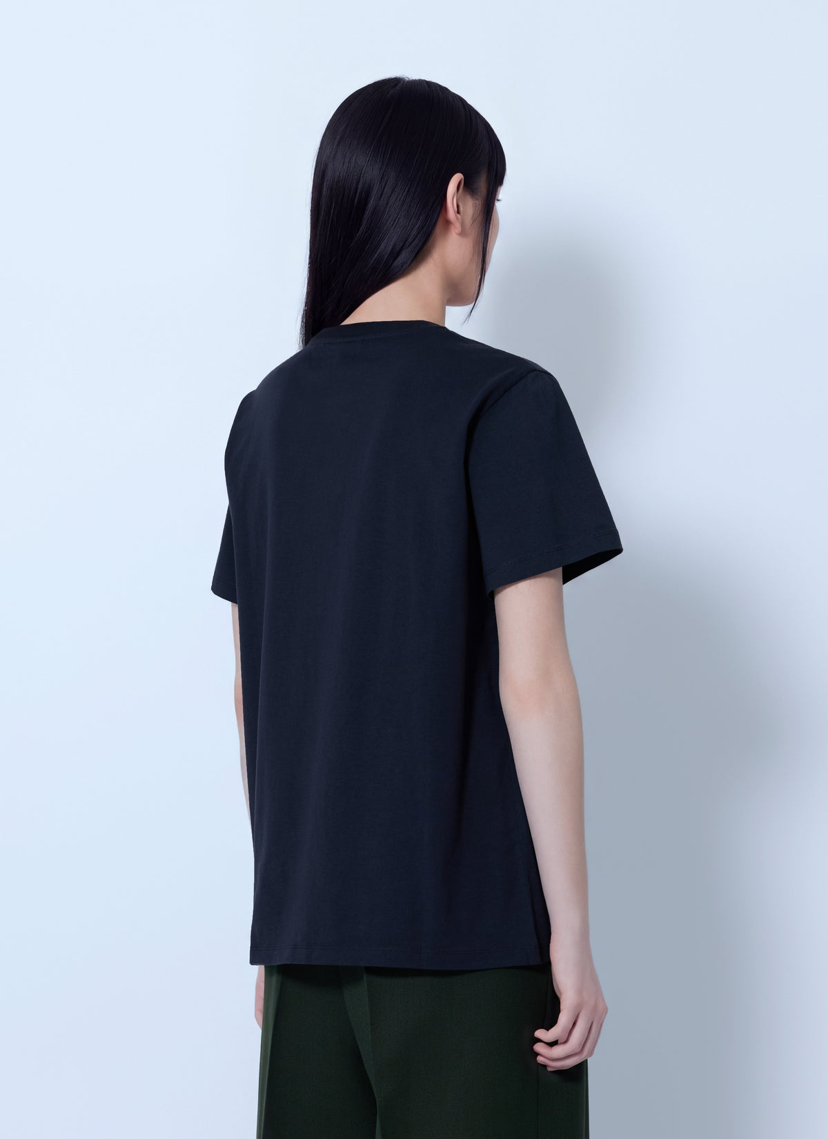 Ganni Women Fruit Logo Cotton T-Shirt