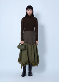 Ganni Women Marl Mesh Turtleneck