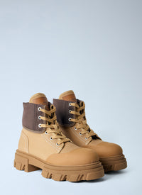 GANNI Ganni Women Cleated Canvas Trail Boots