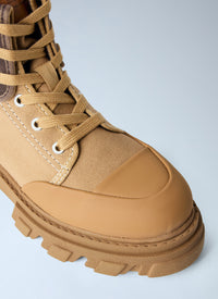 GANNI Ganni Women Cleated Canvas Trail Boots