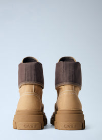 GANNI Ganni Women Cleated Canvas Trail Boots