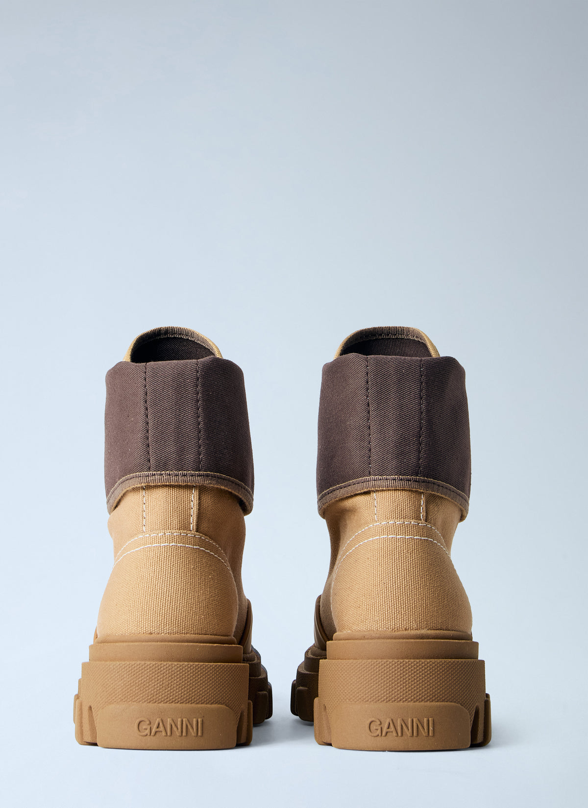 GANNI Ganni Women Cleated Canvas Trail Boots