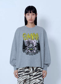 Ganni Women Basic Cotton Jersey Longsleeve