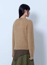 Ganni Women Brushed Alpaca Teddy Sweater