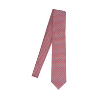 Ferragamo Ferragamo Men Gancini Cerchio Print Silk Tie