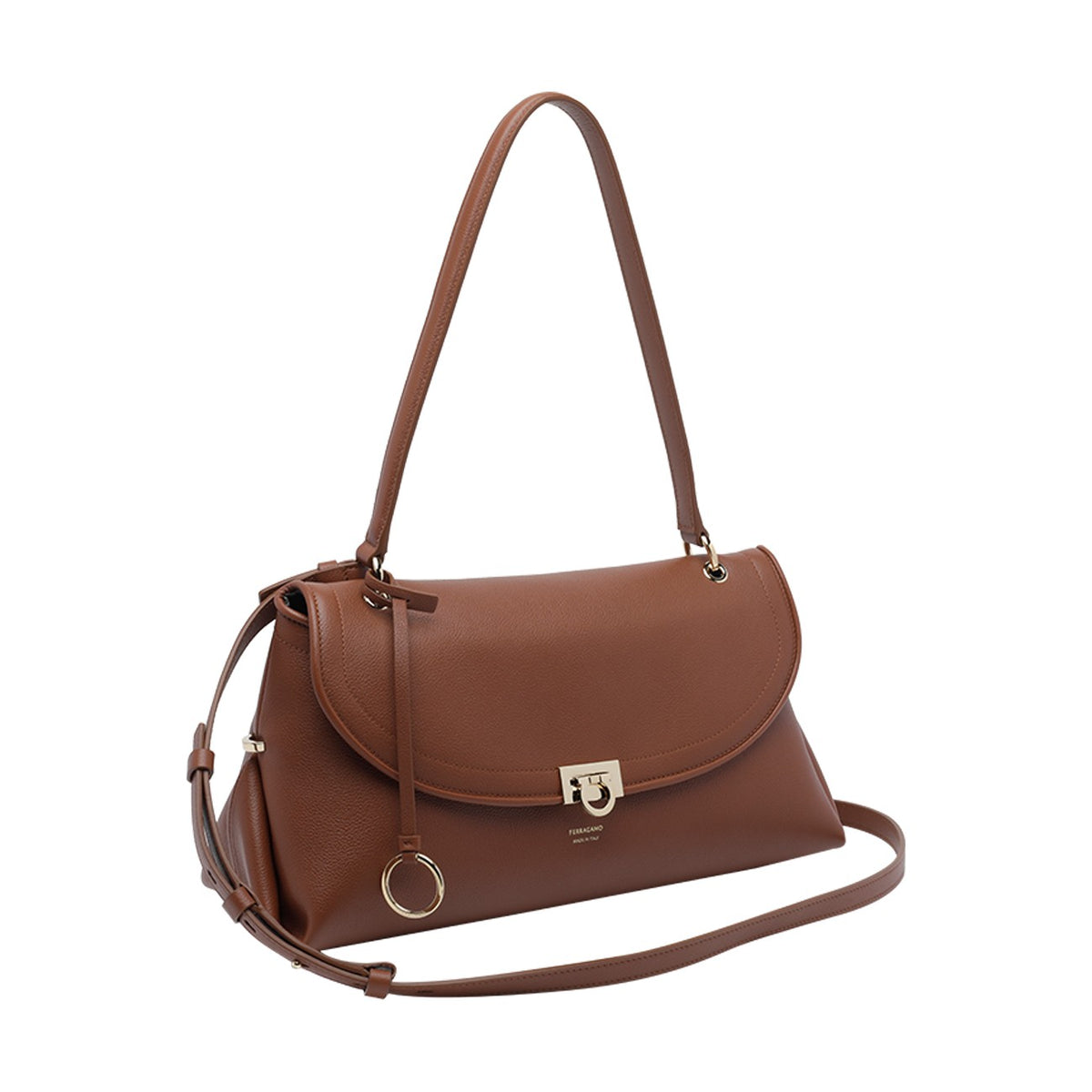 Ferragamo Women Gancini Logo Shoulder Bag