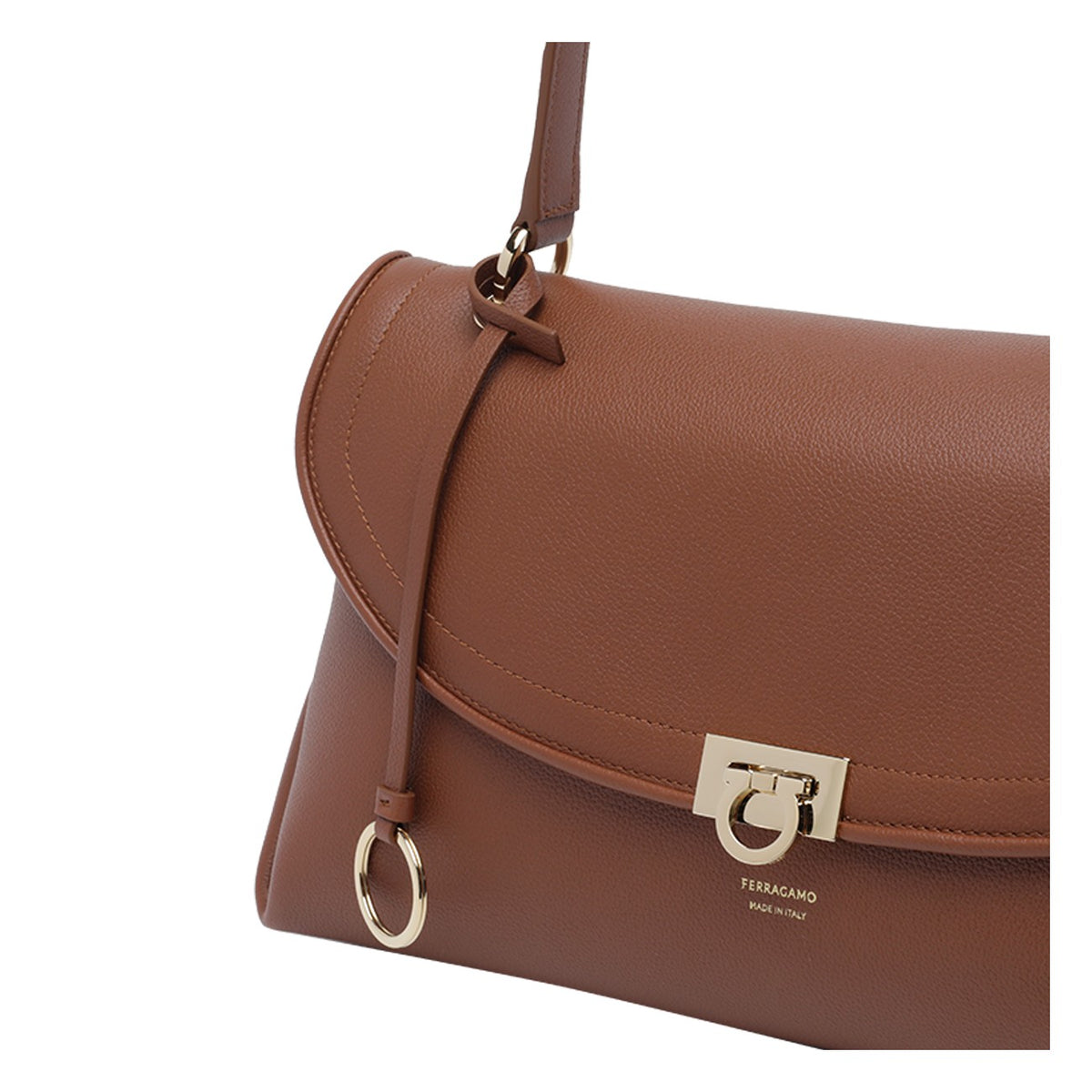 Ferragamo Women Gancini Logo Shoulder Bag