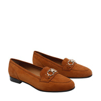 Ferragamo Ferragamo Women Gancini Ornamento Suede Loafers