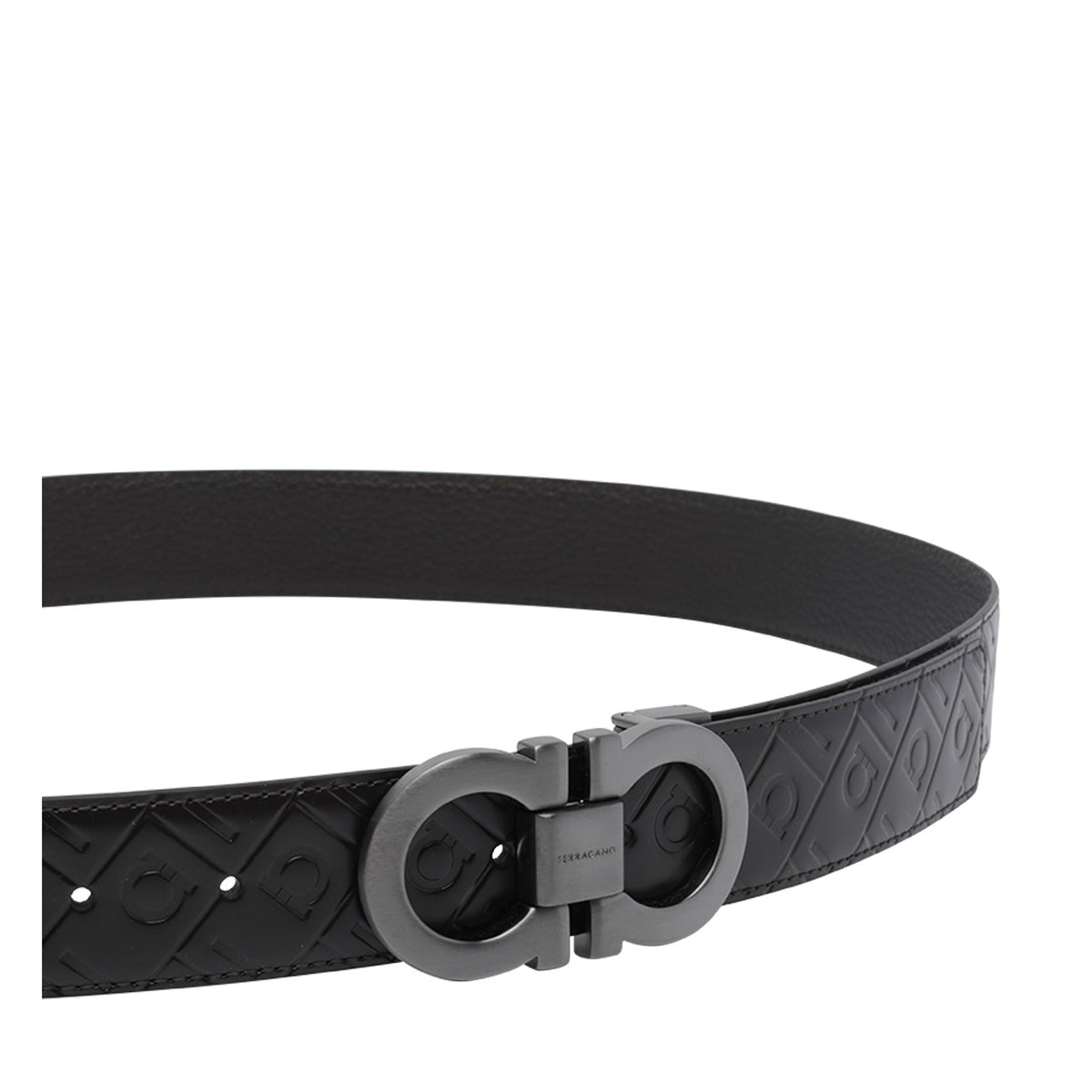Ferragamo Ferragamo Men Gancini Reversible And Adjustable Belt