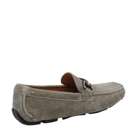 Ferragamo Men Gancini Suede Loafers