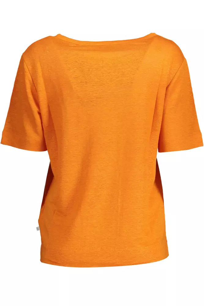 Gant Orange Linen Women Women's Top