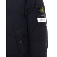 Stone Island Stone Island Men Garment Dyed Crinkle Reps Logo Down Jacket