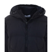 Stone Island Stone Island Men Garment Dyed Crinkle Reps Logo Down Jacket