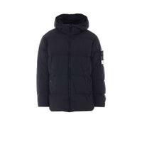 Stone Island Stone Island Men Garment Dyed Crinkle Reps Logo Down Jacket