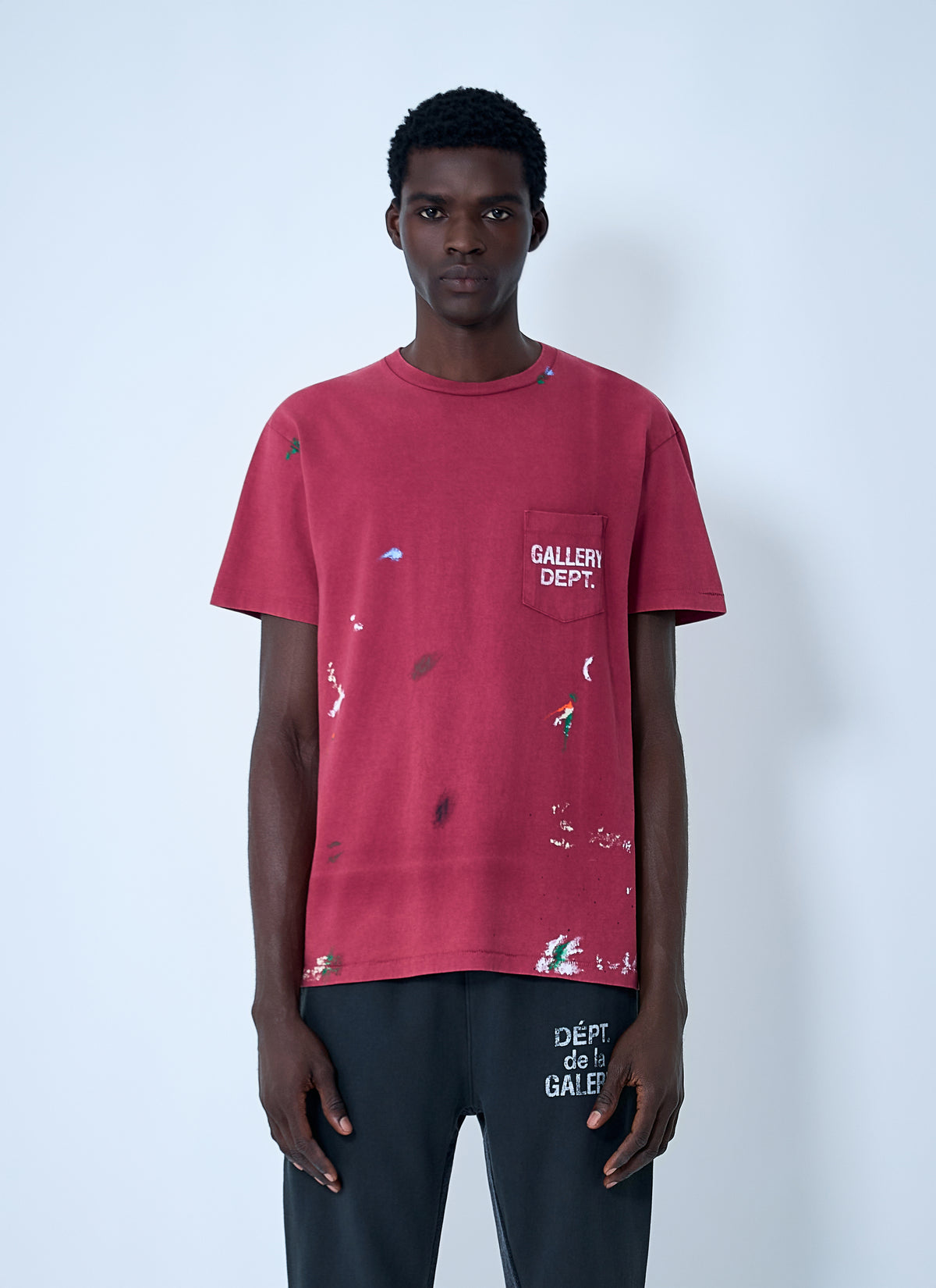 Gallery Dept. Men Logo Motif T-Shirt