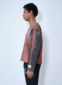 Gallery Dept. Gallery Dept. Men Raw-Edge Zip-Print Top