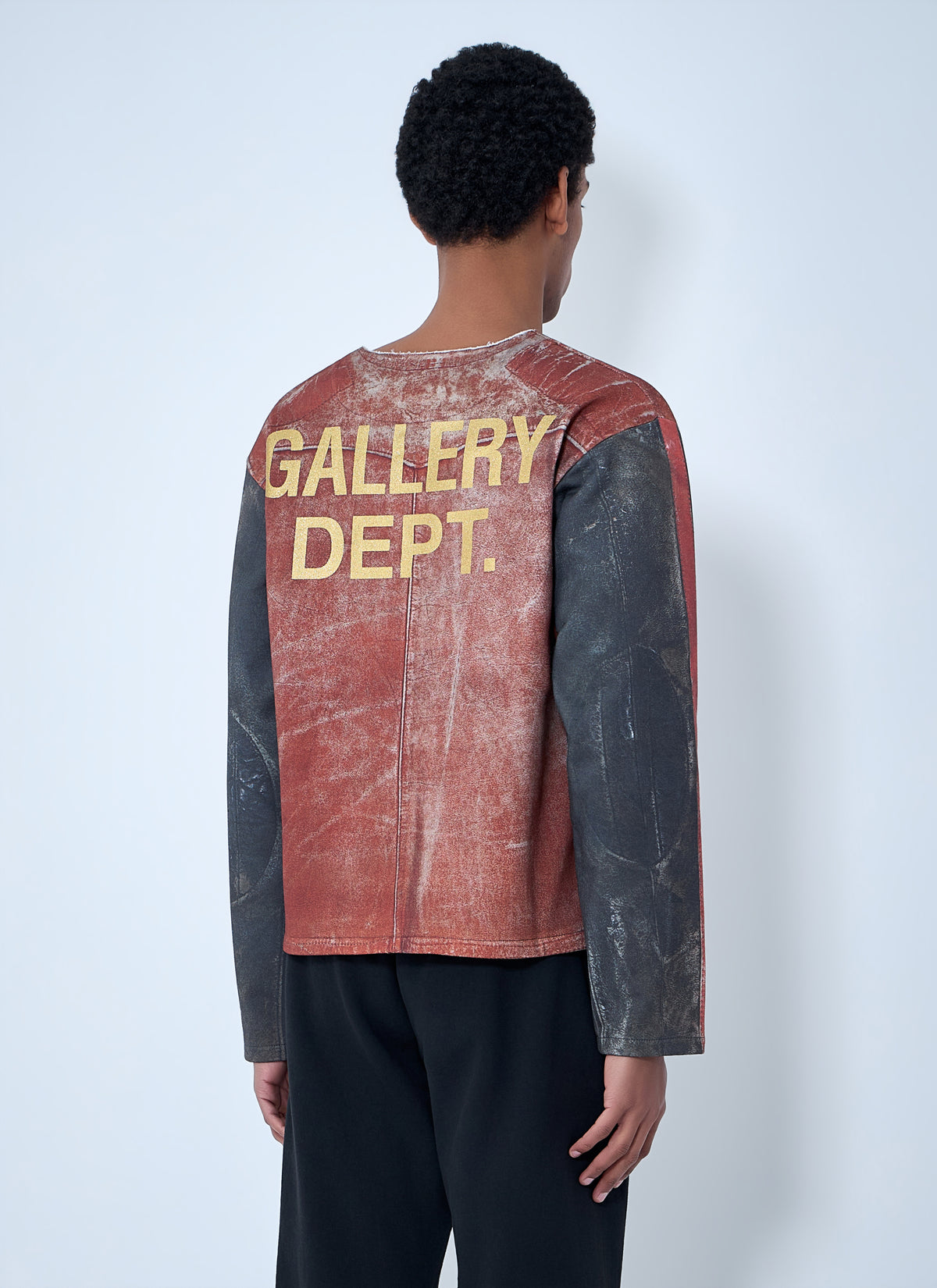 Gallery Dept. Gallery Dept. Men Raw-Edge Zip-Print Top