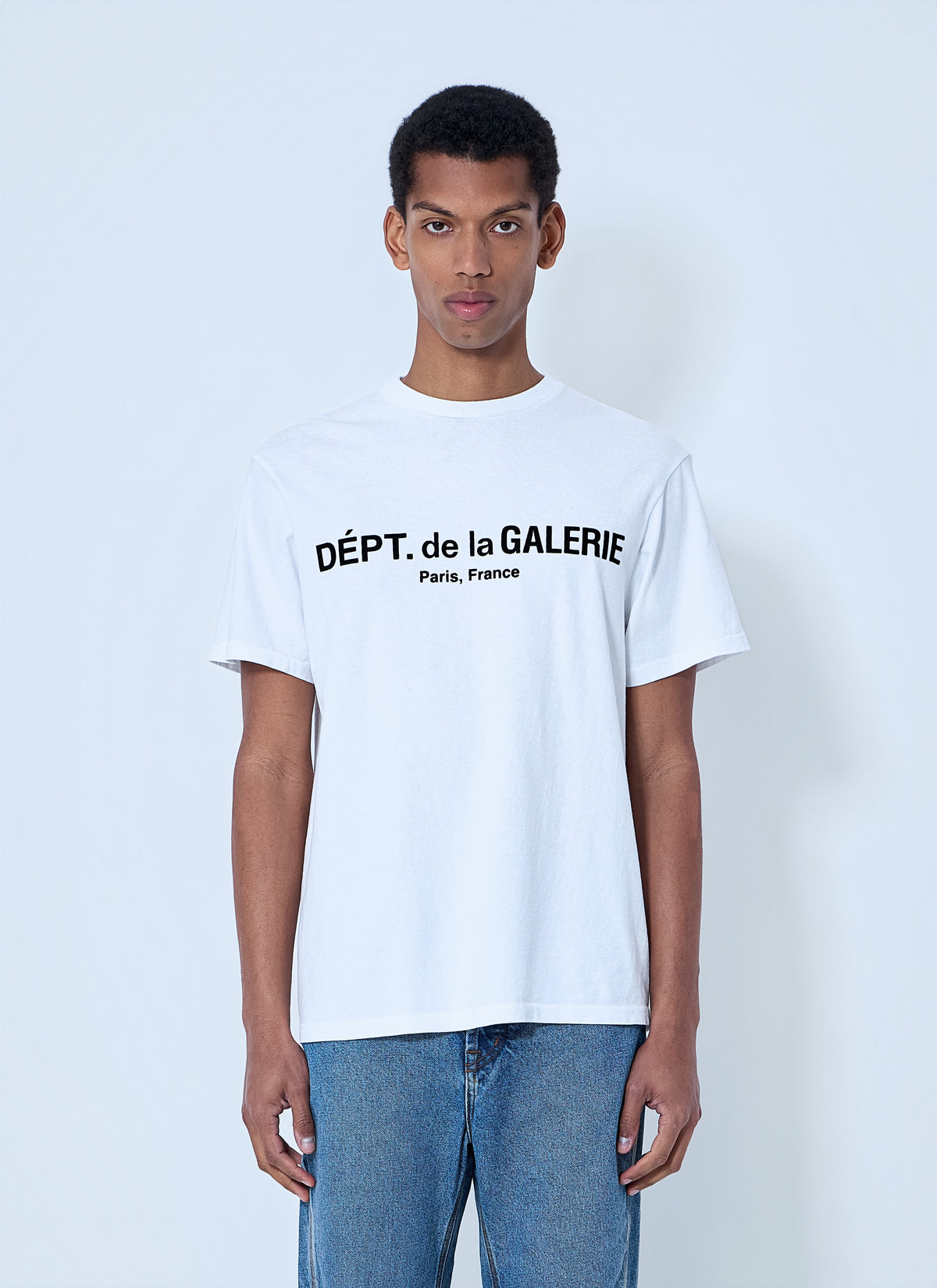 Gallery Dept. Men Cotton Jersey Logo T-Shirt