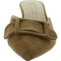 Vianna Womens Faux Suede Kitten Mules