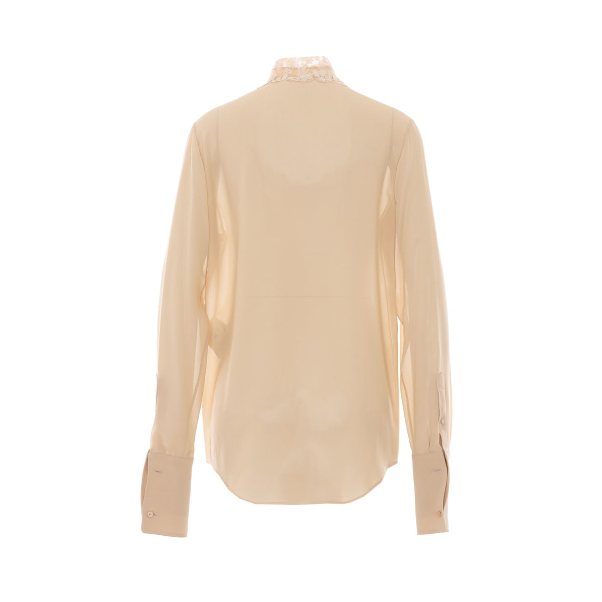 Fendi Fendi Women Georgette Shirt With Peonia Lace Detail