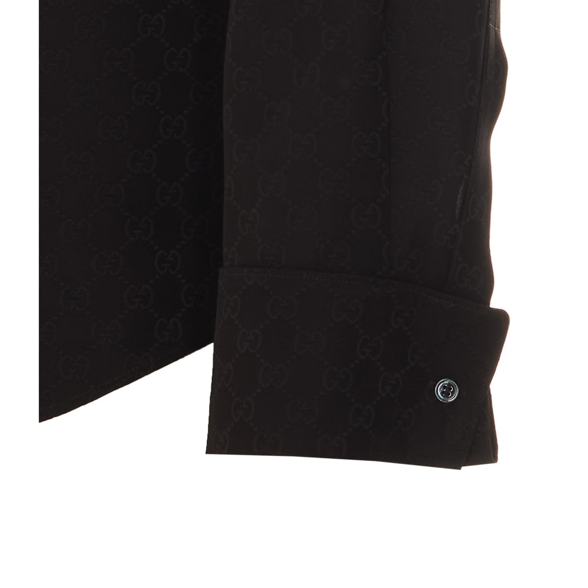 Gucci Men Gg Fluid Fabric Shirt