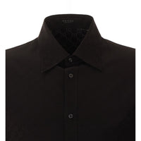 Gucci Men Gg Fluid Fabric Shirt