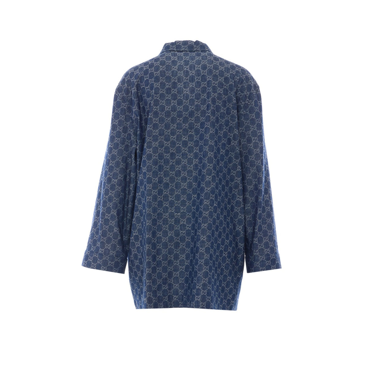Gucci Women Gg Jacquard Denim Jacket
