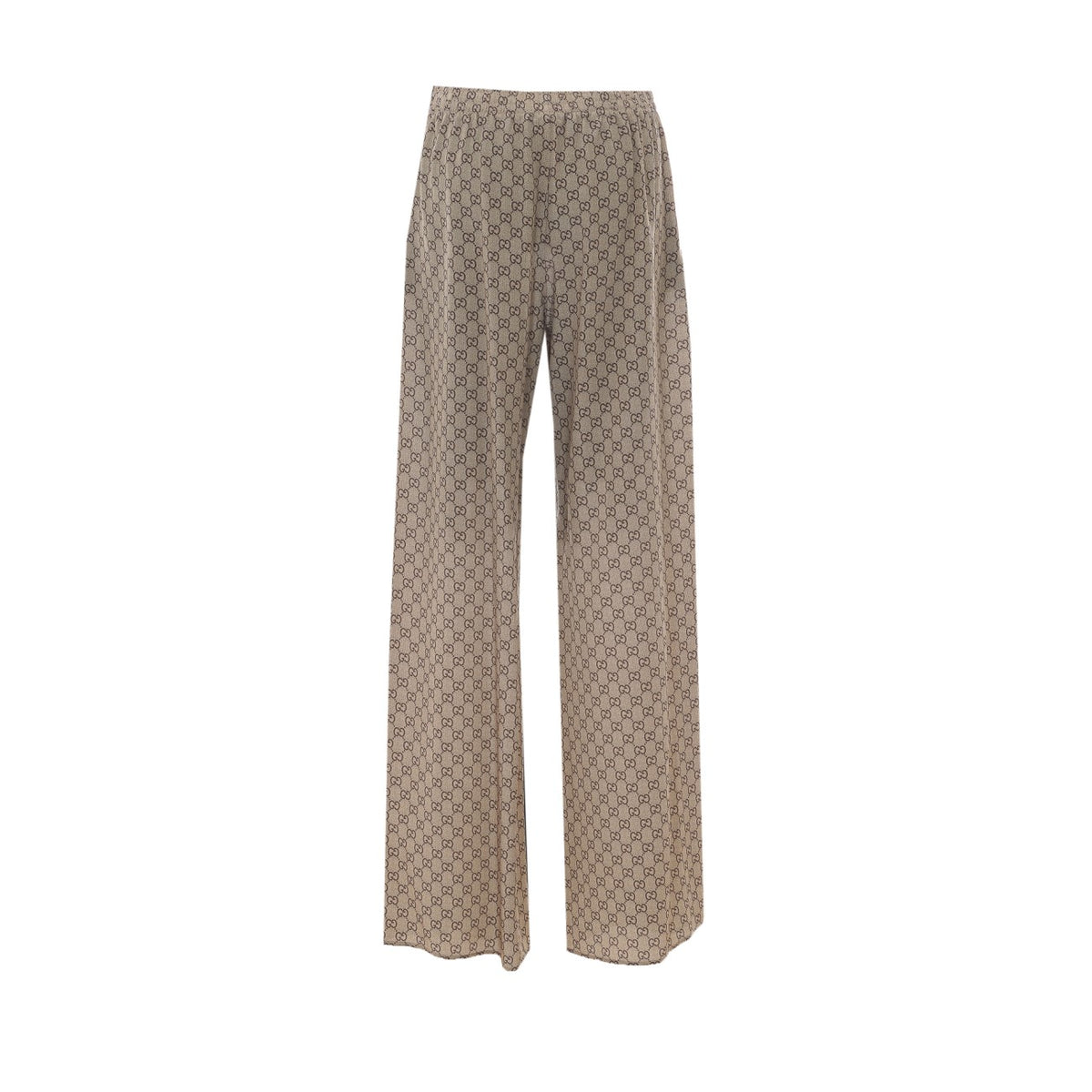 Gucci Women Gg Print Silk Leisure Pants