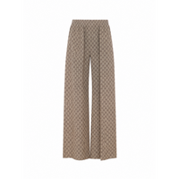 Gucci Women Gg Print Silk Leisure Pants