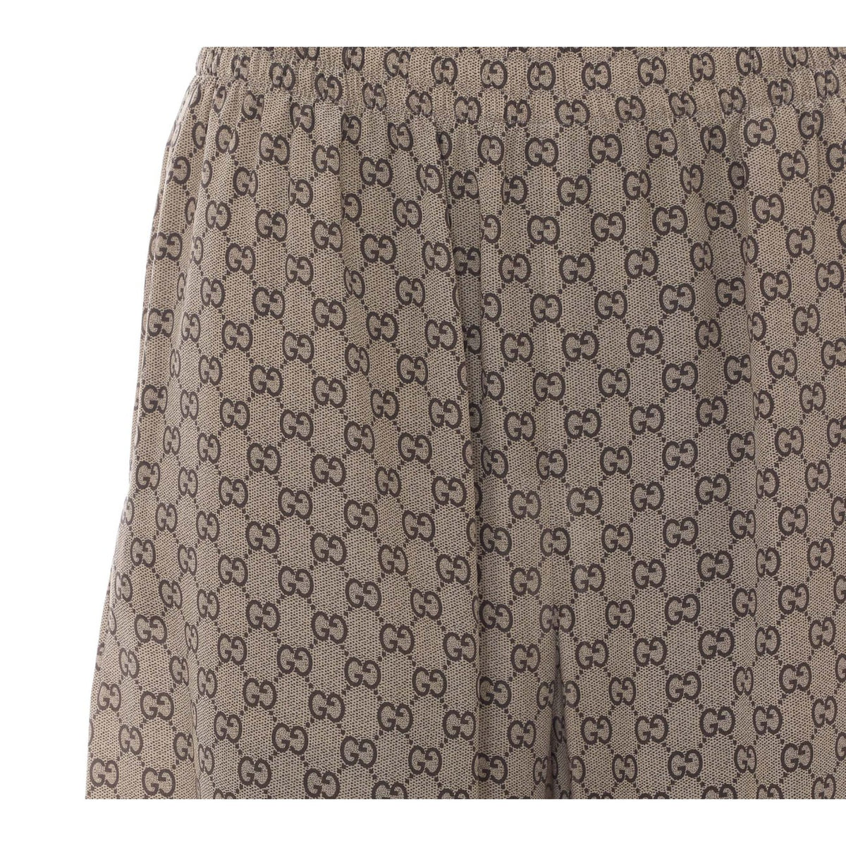 Gucci Women Gg Print Silk Leisure Pants