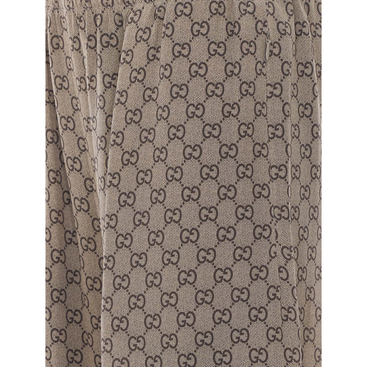 Gucci Women Gg Print Silk Leisure Pants
