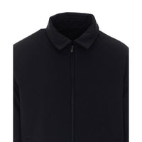 Gucci Gucci Men Gg Reversible Wool And Nylon Zip Jacket
