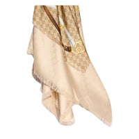 Gucci Women Gg Wool And Silk Jacquard Cape
