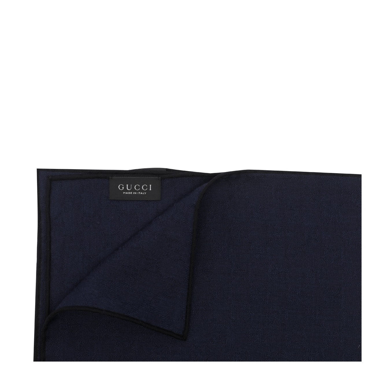 Gucci Gucci Men Gg Wool Silk Jacquard Pocket Square