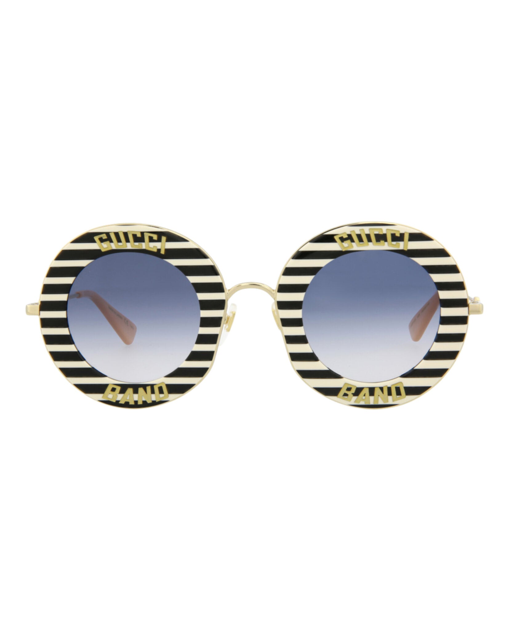 Gucci Womens Round/Oval Black Gold Blue Fashion Designer Eyewear