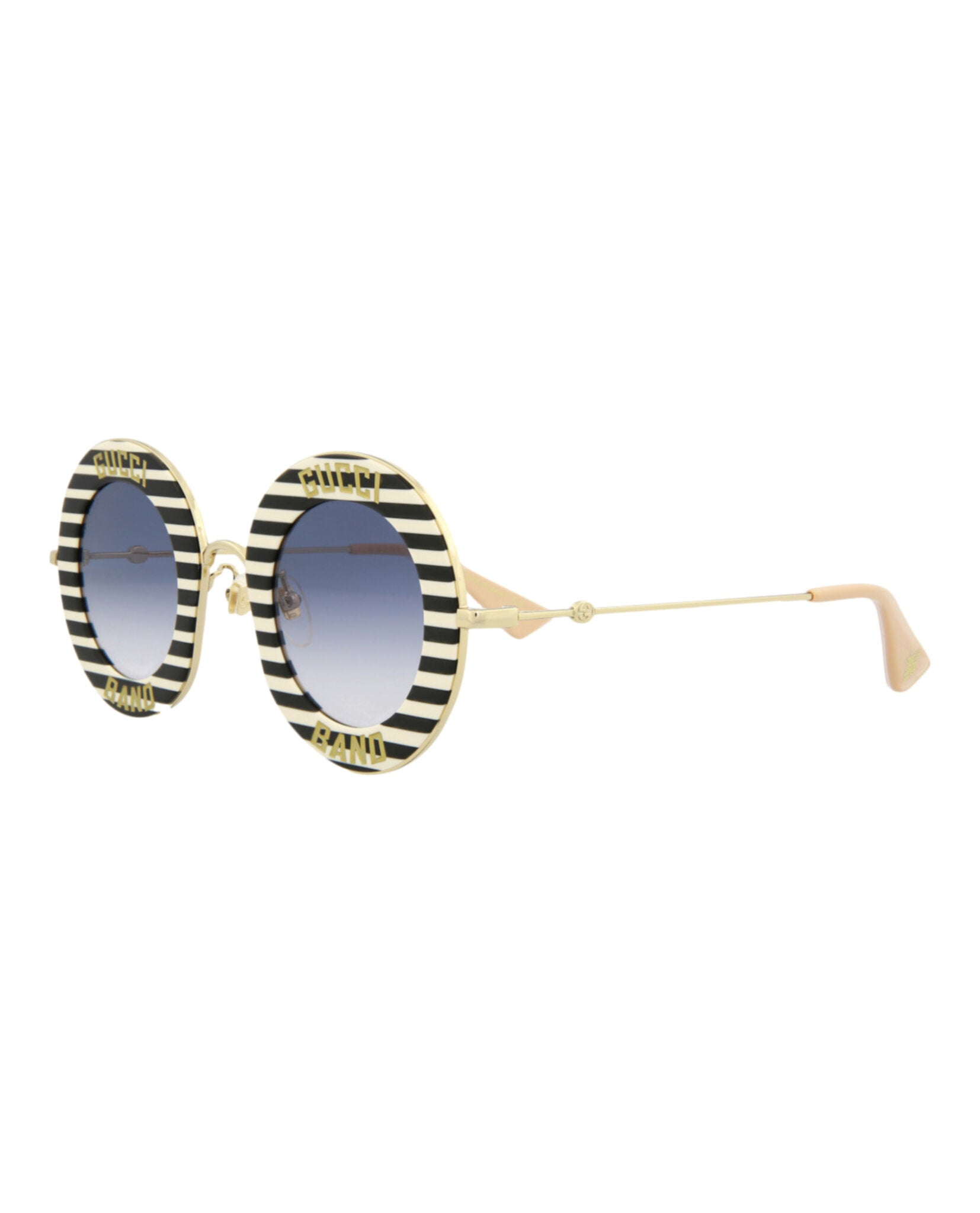 Gucci Womens Round/Oval Black Gold Blue Fashion Designer Eyewear