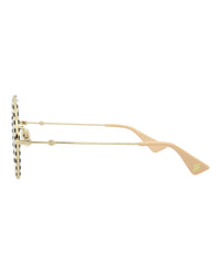 Gucci Womens Round/Oval Black Gold Blue Fashion Designer Eyewear