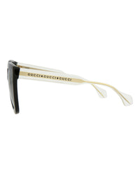 Gucci Womens Cat Eye Black Crystal Grey Fashion Designer Eyewear