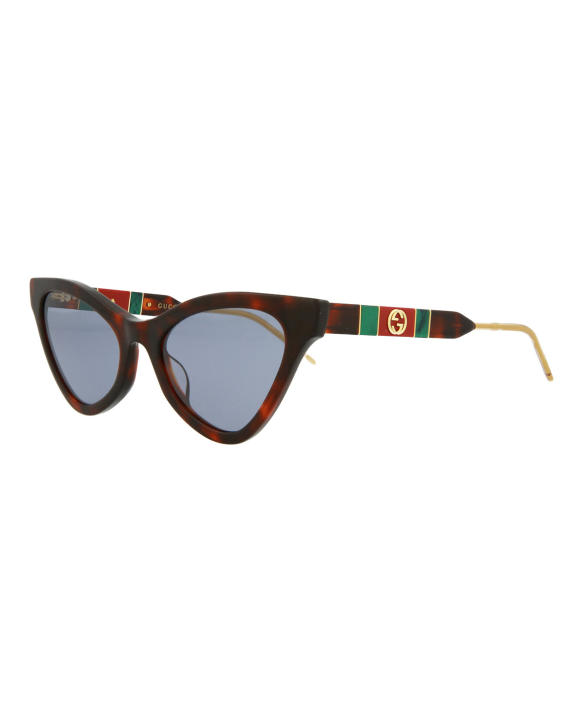 Gucci Gucci Womens  Havana Havana Blue Fashion Designer Eyewear