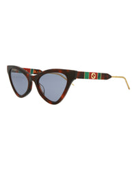 Gucci Gucci Womens  Havana Havana Blue Fashion Designer Eyewear