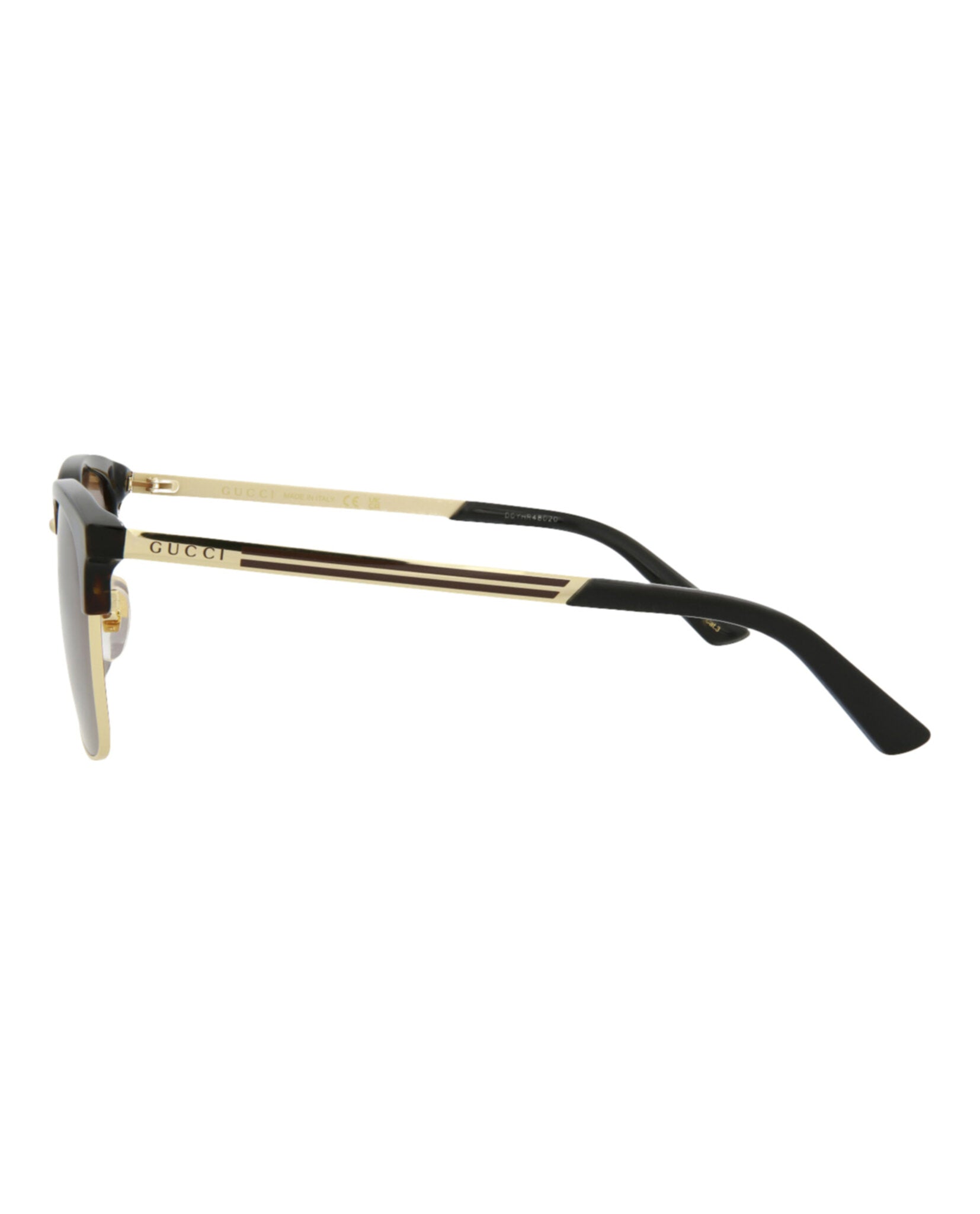 Gucci Mens Square/Rectangle Havana Gold Brown Fashion Designer Eyewear