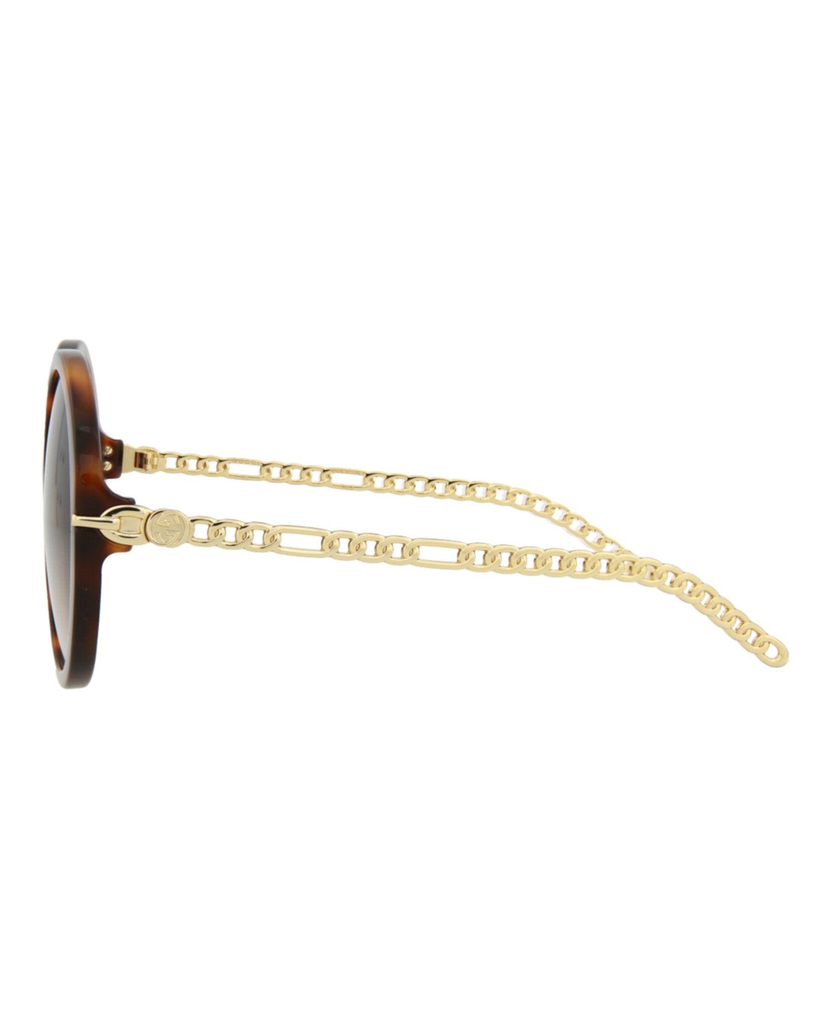 Gucci Womens Round/Oval Havana Gold Brown Fashion Designer Eyewear