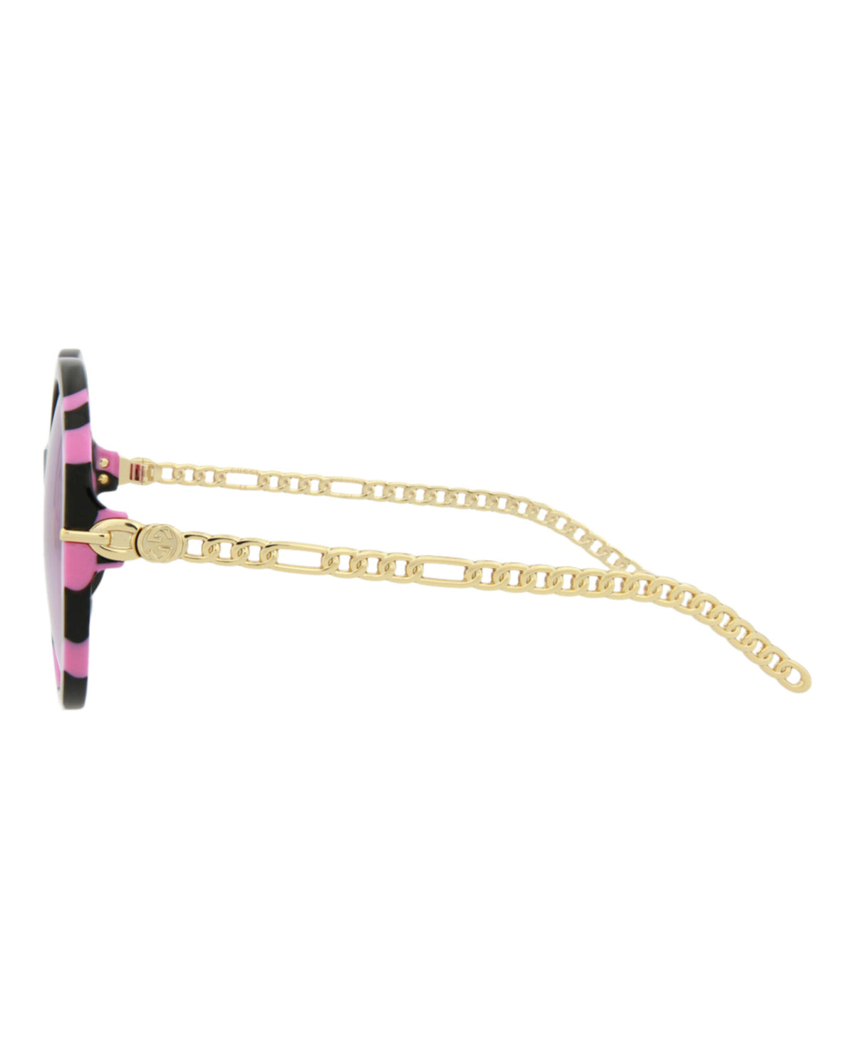Gucci Gucci Womens Round/Oval Pink Gold Pink Fashion Designer Eyewear