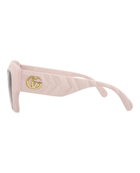 Gucci Womens Cat Eye Pink Pink Violet Fashion Designer Eyewear