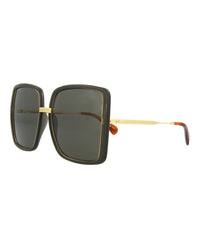 Gucci Womens Grey Gold Grey Fashion Designer Eyewear