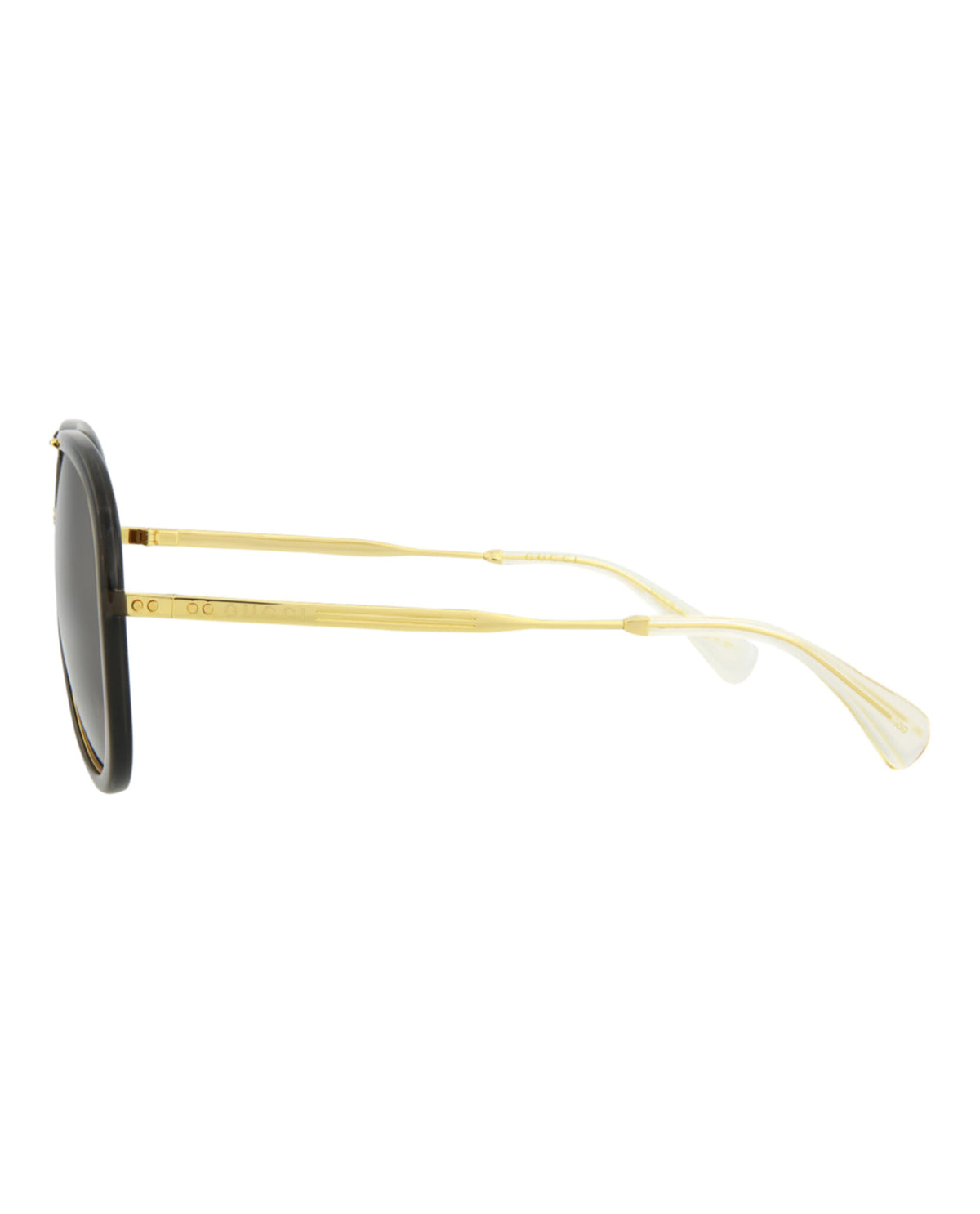 Gucci Mens Grey Gold Brown Fashion Designer Eyewear