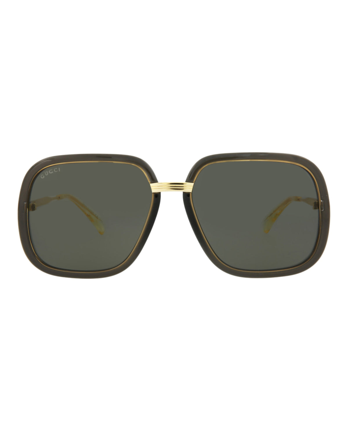 Gucci Gucci Mens  Grey Gold Grey Fashion Designer Eyewear