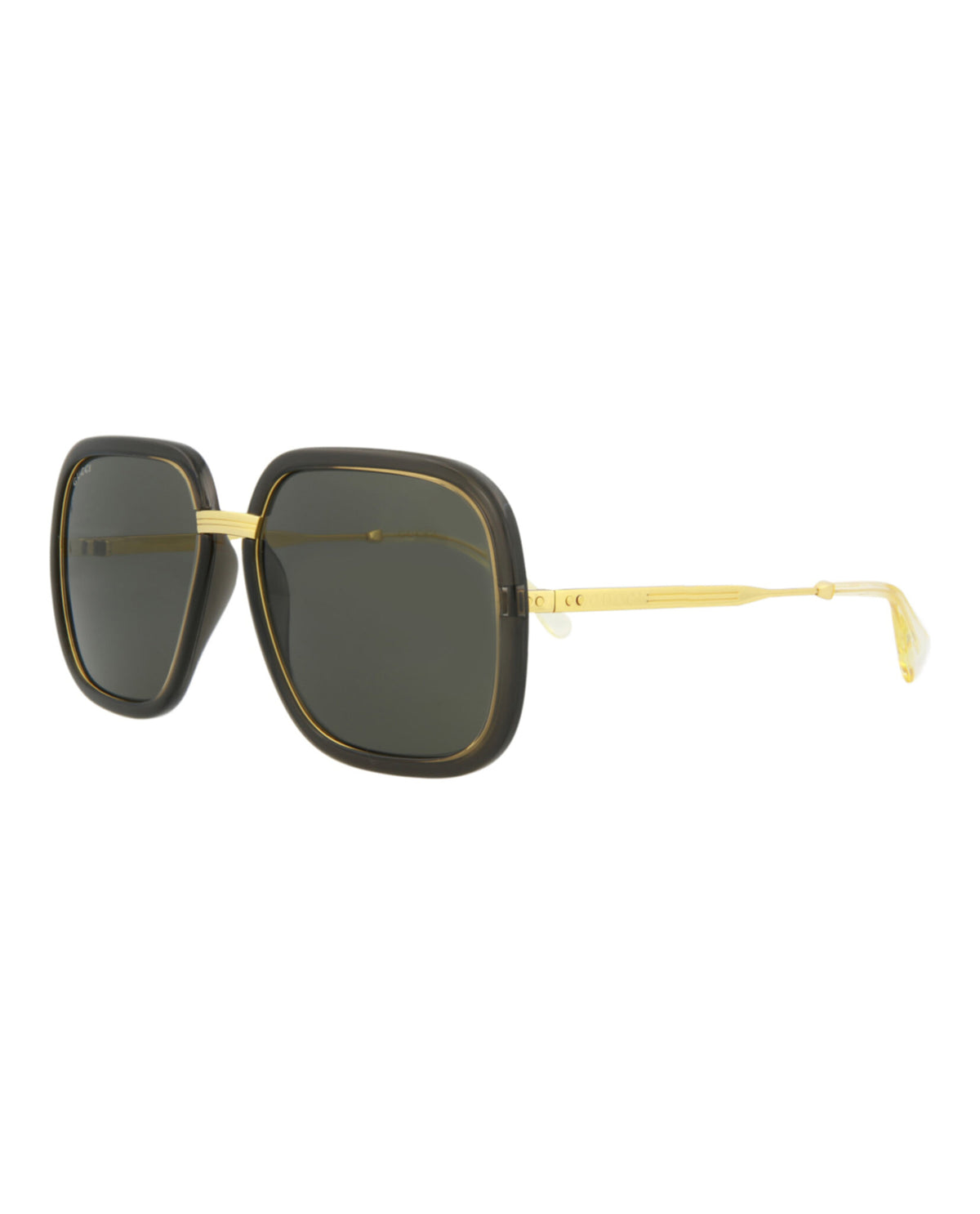 Gucci Gucci Mens  Grey Gold Grey Fashion Designer Eyewear