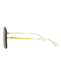 Gucci Gucci Mens  Grey Gold Grey Fashion Designer Eyewear
