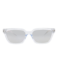 Gucci Mens Square/Rectangle Crystal Silver Silver Fashion Designer Eyewear